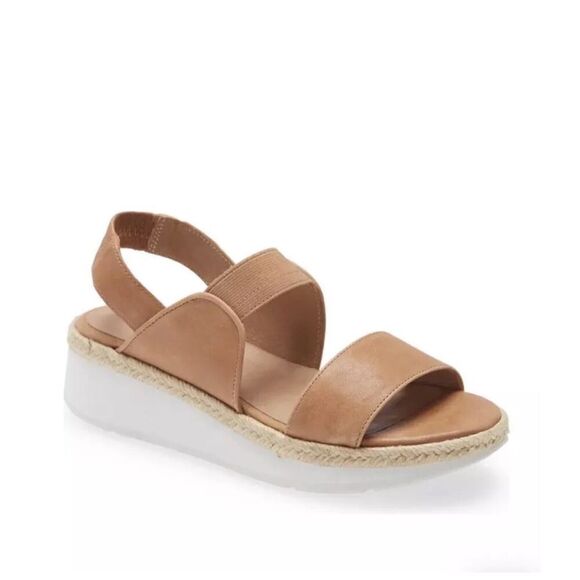 Eileen Fisher Leather Tan Sandals Size 7,5 - Picture 1 of 9